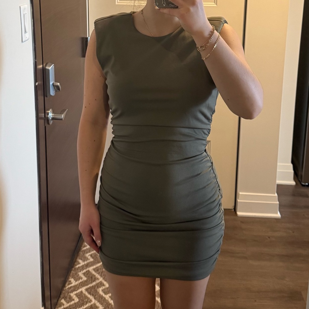 Dynamite Olive Mini Dress